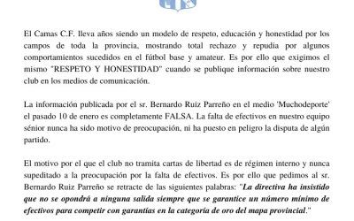COMUNICADO OFICIAL