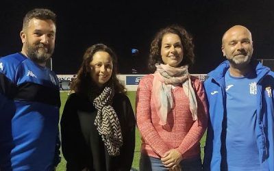 EL CAMAS CF RECIBE A MANUELA REINA, PORTAVOZ DEL GRUPO MUNICIPAL DEL PARTIDO POPULAR EN EL AYUNTAMIENTO DE CAMAS